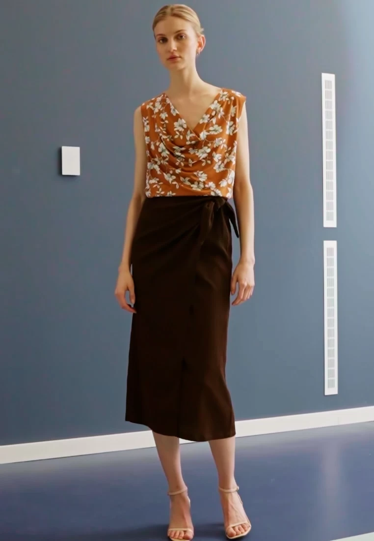 Anna Field A-Linien-Rock - Brown 4 Anna Field A-Linien-Rock - Brown – Bild 2