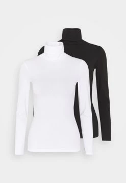 Anna Field 2 PACK - Langarmshirt - Black/white -Anna Field 0fcff950906943e8a3b550c9d4c8162c