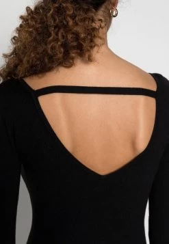 Anna Field OFFENER RÜCKEN BODYCON MINI STRICKKLEID - Etuikleid - Black -Anna Field 1e77fbe5821d4c448cad2c7c1537bd30