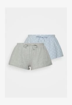 Anna Field SHORT 2 PACK - Nachtwäsche Hose - Blue -Anna Field 21b2f6a2b82a41ed8386e9f4627d14c2