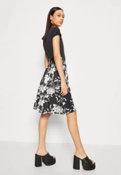 Anna Field Jerseykleid - Black/grey/white -Anna Field 26dcecded9604f15ac20eab66eee1226