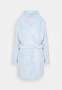 Anna Field LADIES PLUSH BATHROBE - Bademantel - Blue -Anna Field 27d22a57547a40c6939f87385bfea79d