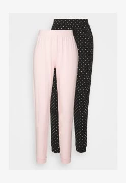 Anna Field 2 PACK - Nachtwäsche Hose - Black/white -Anna Field 313e84533d0c42be82ab00e5a3b965ed
