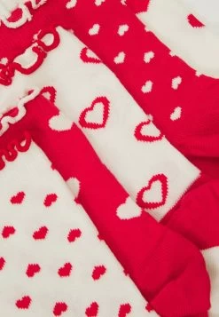 Anna Field 5 PACK - Socken - White/red -Anna Field 3e52e98c255e4d818da5d29ebb75b7e5