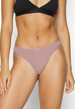 Anna Field GEORGINA 7PP THONG COTTON - String - Black/pink -Anna Field 4b32aad786514479923d25cd5c95ab9a