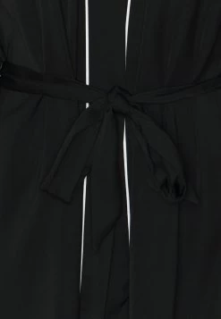 Anna Field AMANDA SATIN DRESSING GOWN - Bademantel - Black -Anna Field 4cb2427b486e4ab3b54c4c6bf8a5de97