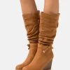 Anna Field Keilstiefel - Cognac -Anna Field 4ded9da00a24466f8efdc2dd36c58e3a
