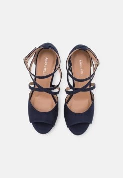 Anna Field Plateausandalette - Dark Blue -Anna Field 4fa3da29e73a46c2aca5981f62ee3a6c