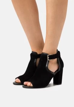 Anna Field LEATHER - Schaftsandale - Black