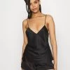 Anna Field SIMPLE SATIN SHORT SET - Nachtwäsche Set - Black -Anna Field 6460a497a7a441bfa04ca6af7563b268