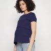 MATERNITY LONG TEE - T-Shirt Basic - Dark Blue -Anna Field 655824ce3b5d4024913196d26ee01ac5