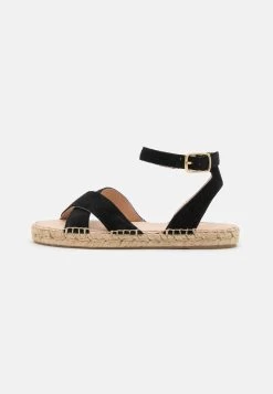 Anna Field LEATHER - Espadrille - Black -Anna Field 67c4ab71a71243efb2852831e578c87e