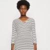 Anna Field Langarmshirt - White/black -Anna Field 6b4c233ffbad49fe944e7e0435a3d6f6