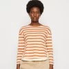 Anna Field Langarmshirt - White/apricot -Anna Field 7216d284ca884ad082d3ecf03d8a8ded