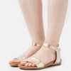 Anna Field LEATHER - Riemensandalette - Gold-coloured -Anna Field 74eaaeab50f049c8bfbf16684d74faba