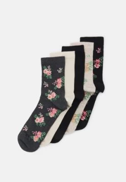 Anna Field HEART ANKLE 8 PACK - Socken - Black/grey -Anna Field 758b5443cf5b49d3b2cfe5eac33feb1a
