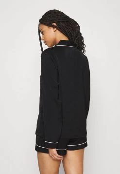 Anna Field AMANDA LONG SLEEVE SHORT SET - Nachtwäsche Set - Black -Anna Field 76c1a6e3060042a98452482dadb33e40