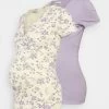 2 PACK - T-Shirt Basic - Multi Coloured/lilac/grey -Anna Field 7739c47181e94d1ba22c192947b01da4