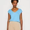 Anna Field T-Shirt Basic - Blue -Anna Field 7e1fe3b0374a464c908e5249c9915e1f