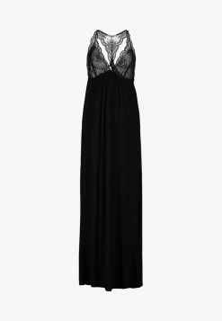 Anna Field ANNA LONG VISCOSE DRESS - Nachthemd - Black -Anna Field a29eb6fb26b74df3b7d7c4a763c5ddc9