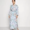 Anna Field FLORAL ROBE - Bademantel - Blue