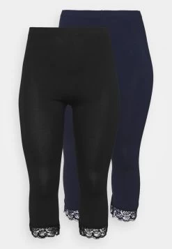 2 PACK - Leggings - Hosen - Black/dark Blue