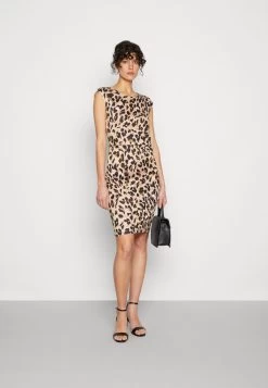 Anna Field Jerseykleid - Black/beige/multi-coloured -Anna Field a47fdc9053e449a188c445da5e3e1a74