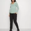 MATERNITY BASIC LONGSLEEVE 2 PACK - Langarmshirt - Pink/light Green -Anna Field ad48ad5246894c40b761fc6622668368