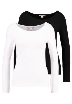 2PACK - Langarmshirt - Black/white