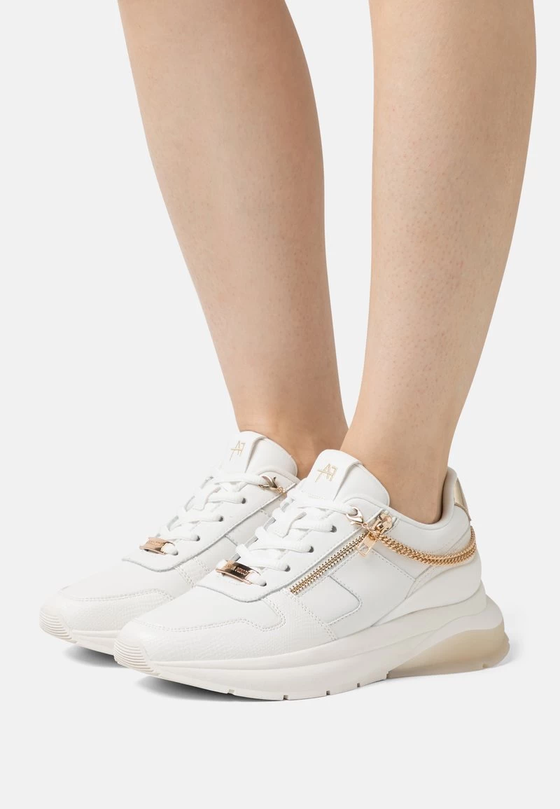 Anna Field LEATHER - Sneaker Low - White/gold 3 Anna Field LEATHER - Sneaker Low - White/gold
