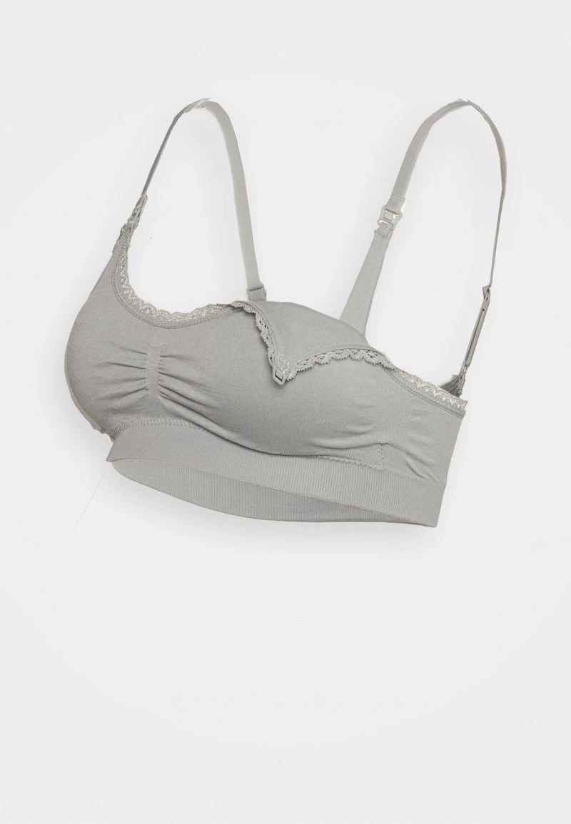 Anna Field MATERNITY SEAMLESS BRA 2 PACK - Bustier - Grey/black 4 Anna Field MATERNITY SEAMLESS BRA 2 PACK - Bustier - Grey/black – Bild 2
