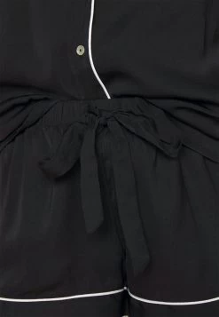 Anna Field AMANDA LONG SLEEVE SHORT SET - Nachtwäsche Set - Black -Anna Field daee5cd5bf7a4e1ab79a3df9712f841e