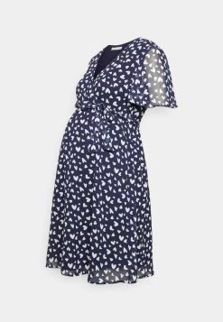Freizeitkleid - Dark Blue/white -Anna Field e4531adb63194f1c90cc6d05d607204d