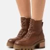 Anna Field LEATHER WINTER BOOTIE - Snowboot/Winterstiefel - Cognac -Anna Field e8e13b468f73480a932084fe2dc5115d