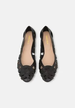 Anna Field LEATHER - Peeptoe Ballerina - Black -Anna Field f21e6140d2db44888c0ce45862efd021